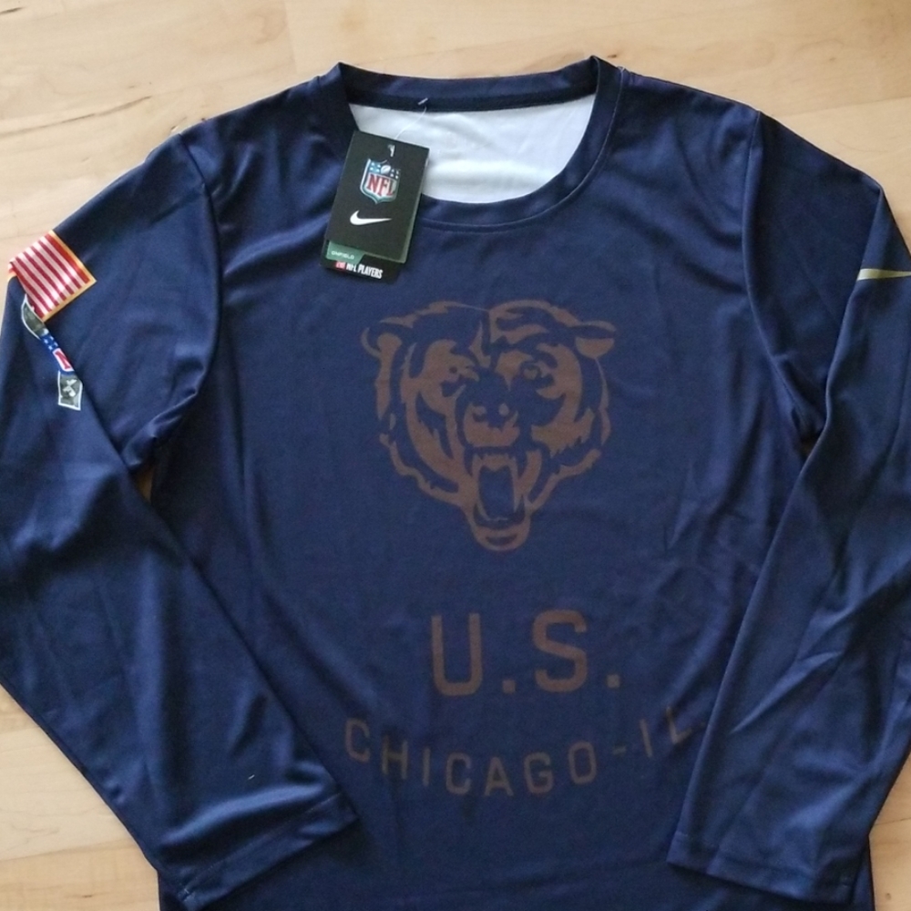 Chicago Bears NFL salute to service Nike shirt